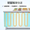 Bancada Refrigerada para Pizza, Mesa de Salada Comercial Transfronteiriça de Aço Inoxidável com Fendas, Vitrine Refrigerada para Pratos Frios, Armário de Salada de Frutas