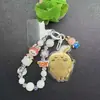 Novo Produto Ouro Puro 999Chiikawa Usachi Ikaawa Corrente para Celular Chaveiro Pingente para Bolsa Cordão