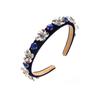 Diadema barroca de terciopelo con diamantes de imitación, estilo retro, elegante, estilo europeo y americano, nueva moda