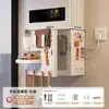 Cubierta para calentador de agua con apertura, decoración de tubería de gas, estante de tablero perforado para cocina, panel de ocultación de gas natural