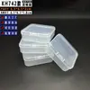 Zihuo Modelo 742 Caja Cuadrada Transparente PP Caja Pequeña Vacía Caja de Plástico Empaque de Juguete Piezas Caja de Almacenamiento Lego
