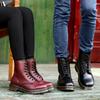 Botas Martin de tamanho grande transfronteiriço, botas de moda masculina e feminina, além de veludo quente ao ar livre botas de neve, botas de couro de vaca, botas curtas, botas de couro, botas de algodão