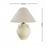 Ornamento de Vento Silencioso Estilo Japonês Sala de Estar Estudo Luminária de Cabeceira Pote de Porcelana Feito à Mão Vasos de Flores Luminária de Mesa de Cerâmica para Hotel Pousada