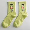 Calcetines de Bob Esponja para Mujer, Calcetines Cortos de Dibujos Animados Europeos y Americanos, Calcetines Largos de Algodón para Hombre Modernos, Calcetines Modernos de Dibujos Animados Casuales para Estudiantes