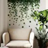 Hs1419Q Vid de Rábano Verde Fresco Planta Verde Artificial Pegatina de Pared Autoadhesiva Dormitorio Estudio Hogar Decoración Embellecimiento Pegatina