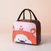 Bolsa de almuerzo portátil con dibujos animados, bolsa de almuerzo tridimensional, bolsa de aluminio grueso de gran capacidad, bolsa de mano, nueva bolsa de almuerzo