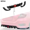 Difusor Traseiro para Honda Civic Décima Geração Modelo 16-21, Kit de Carroceria com Furo Triangular Sem Perfuração, Peças de Modificação Sem Furo