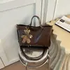 Bolsa Casual de Ombro Único para Mulheres 2026 Nova Obra Original Trabalho Escola Trajeto Couro Macio Grande Capacidade Bolsa Tote Simples