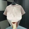 Camiseta Juvenil Holgada de Manga Corta para Hombre, Versátil y a la Moda, Marca de Moda, Estilo Coreano, Letra, Pareja a Juego