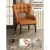 2026 Nuevo Modelo Taburete para el Hogar Estilo Italiano, Silla de Comedor de Lujo y Gama Alta con Respaldo y Asiento Amplios, Silla de Comedor Metálica para el Hogar