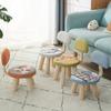 Taburete Pequeño para Niños Hogar Madera Maciza Taburete Bajo Silla Pequeña Moderna Simple con Respaldo Dormitorio Sala de Estar Taburete para Cambiarse los Zapatos de Bebé