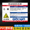 Tarjeta de aviso de riesgo laboral polvo ruido alta temperatura señal de advertencia letrero de tablón de anuncios de salud adhesivo impermeable