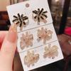 Pendientes de lujo negros con diamantes de moda de Corea del Sur 2023, nuevos y elegantes pendientes de aguja de plata de alta calidad para mujer.