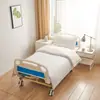 Juego de Ropa de Cama Médica Satinada de Tres Piezas para Residencias de Ancianos, Juego de Algodón Lavable para Sala Sanitaria, Sábana y Funda de Edredón