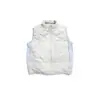 Chaleco acolchado Shibuya Element de invierno, patchwork de color, plumón de pato blanco, cuello alto, chaqueta de plumón unisex F6254