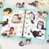 Paquete de Pegatinas Yiniao: Serie Amigos Peludos - Pegatinas Decorativas DIY para Diario con Temática de Animales de Peluche, 15 Hojas, 6 Diseños