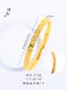 Fuerte retención de color pulso de hielo roto con baño de oro de 24k pulsera de oro de moda personalizada regalo de oro roto para novia