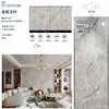 Pared de Fondo de TV de Piedra Sinterizada 1200x2700 Encimera de Piedra Sinterizada Baldosa de Mármol Blanco Veta Continua Piedra Sinterizada al por Mayor