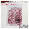 Accesorios Rosas para Uñas con Pedrería Grande en Forma de Abanico, Diamantes Sueltos Ss3 Ss4 Pedrería de Fondo Plano, Kit Deslumbrante de Materiales para Uñas Portátiles de Bricolaje