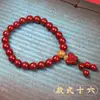 Pulseira de Joia Personalizada para Mulheres, Pulseira de Cinábrio de Alto Padrão, Pingente de Buda, Design Original, Pulseira de Cinábrio de Luxo Acessível