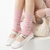 Calcetines Finos de Algodón para Mujer de Primavera y Otoño con Rayas Verticales y Patrón de Diamantes, Calentadores de Piernas Tejidos Estilo Miu Dulce para Chicas