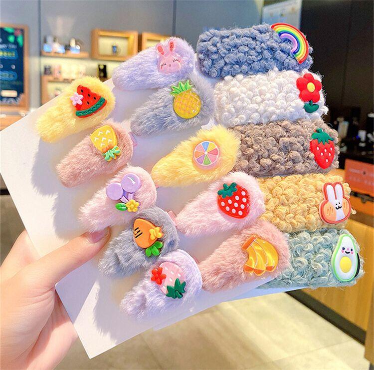 毛绒卡通发夹
