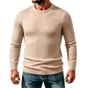 2026 Comercio Exterior Moda Europea y Americana para Hombre Corte Delgado Talla Grande Cuello Redondo Tejidos de Punto Estilo Nuevo Ropa de Punto Casual para Hombre