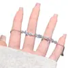 Pulsera Popular Nueva de Flor de Glicina Sonriente para Mujer 2025, Pulsera Exquisita de Cristal de Lujo Ligero de Nicho para Mejores Amigas
