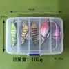 Lingyue Nuevo Modelo 2 Secciones Minnow Flotante 70mm 9.5g Señuelo Cebo Duro Pesca en Mar Señuelo de Imitación