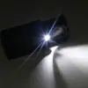 Lupa Plegable de Alta Magnificación 45X con Luz LED para Tasación de Antigüedades, Caligrafía, Joyería y Evaluación de Diamantes, con Llavero para Uso Portátil