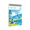 Cuaderno de bocetos A4 Engrosado Cuaderno de bocetos Espiral Estudiante de arte Marcador Acuarela Libro de dibujo 16K Alta apariencia