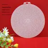 Som de agitar Envelopes vermelhos da moda grade de ponto cruz redonda placa bordado tridimensional morango bolsa bolo xícara bolsa material de base