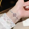 Pulsera de gota de agua de circón extraíble transfronteriza, nicho de lujo ligero de alta gama, diseño simple y versátil para el uso diario