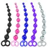 Orissi Colorido Cristal Punto G Enchufe Anal de Ocho Bolas para Mujeres y Hombres, Flirteo y Estimulación Anal, Entrega Directa del Fabricante