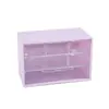 Caja de almacenamiento de escritorio minimalista para sala de estar, seis compartimentos, multi-compartimentos, tipo cajón, caja de escritorio para documentos, caja de almacenamiento a prueba de polvo multicolor