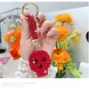 2025 Nuevo Anillo Creativo para Llavero Alto Sentido DIY Calavera de Diamante Colgante para Llavero Accesorios para Ropa