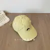 Boné de Baseball Simples Bordado com Letras para Crianças, Boné Unissex com Aba Curva para Bebês, Chapéu Estiloso com Proteção Solar para Primavera e Outono