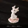 Adornos Lindos de Ciervo de Resina Decoraciones Curativas para Escritorio de Oficina Animales de Dibujos Animados Estación de Trabajo Regalo Exhibición