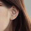 Pendientes minimalistas con diseño de flor de coche, brillantes y combinables, bañados en plata S925 y oro de 14 quilates, mini pendientes Love (2024)