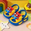 Pantuflas de EVA con tacto suave para niños, de verano, con dibujos animados, lindas, antideslizantes, para interiores, baño, suela gruesa, ligeras, sandalias para bebé