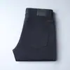 Pantalones Casuales Nuevos de Verano Finos BU para Hombre Ajustados Elásticos Rectos de Sarga Simples de Lujo Ligero Pantalones de Hombre