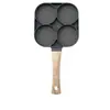 Máquina Casera Creativa para Freír Huevos de Desayuno, Sartén para Freír Huevos, Molde para Huevos, Molde para Waffles de Cuatro Agujeros, Sartén Antiadherente para Panqueques, Sartén Antiadherente