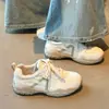 2026 Nuevas Zapatillas Deportivas Casuales de Moda Versátiles Cómodas Populares que Aumentan la Altura con Cordones Delanteros Bloque de Color para Mujer