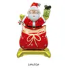 Globo Navideño 4D Grande Transfronterizo con Base, Decoración de Papá Noel de Pie, Globo Tridimensional