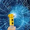 Martelo de segurança multifuncional quatro em um para carro, quebra-janela de fuga, salva-vidas, emergência, fogo, martelo, lanterna, magnético fraco