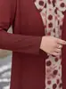 Camisa de Otoño 2025 Camiseta Top Elegante Atuendo de Mamá Falso Dos Piezas Adelgazante Blusa para Mujeres de Mediana Edad Capa Base Mujer