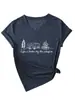 La vida es mejor junto al sitio independiente Amazon Ebay Camiseta casual y elegante de manga corta con cuello en V para mujer