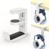 Suporte de gancho para headset de jogo. Suporte de fone de ouvido com clipe de mola e braço ajustável e giratório