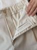 ¡Los productos fuertes son asombrosos! Pantalones Casuales Cortos de Textura de Alta Calidad Color Blanco Cremoso Cómodos Transpirables de Cintura Alta Adelgazantes Estilo Globlo para Mujer
