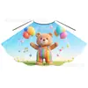 Pedido Mínimo de Fábrica de Una Pieza, Nuevo Estilo Cabo de Disfraz de Escenario con Cordones para Niños, Cabo con Estampado de Globos para el Día del Niño para Niñas